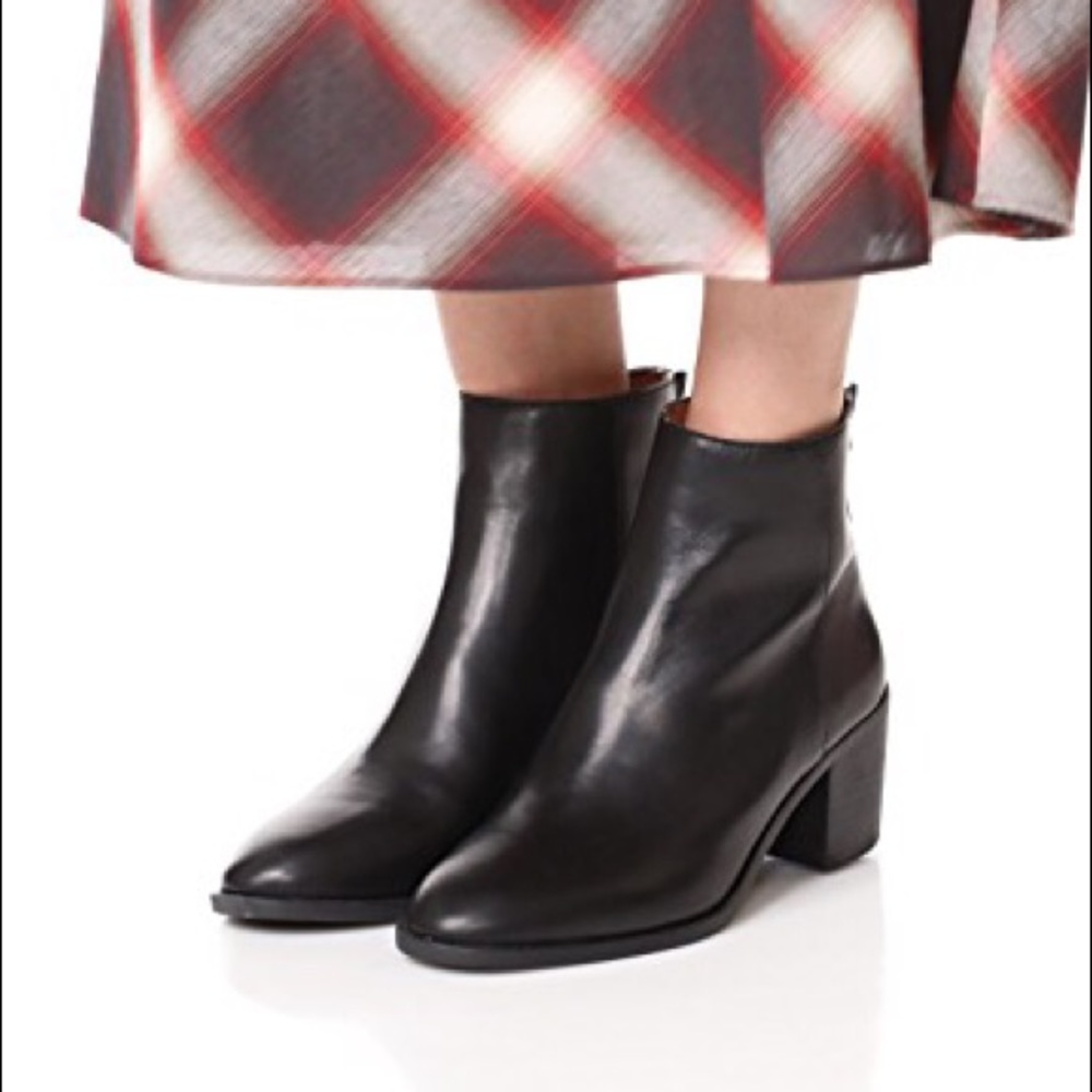 Madewell Black Leather Pauline Boot